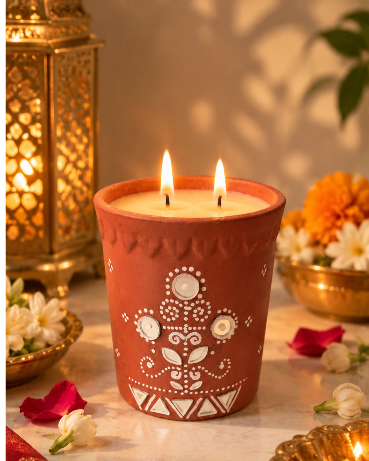 ANANT- Handcrafted terracotta candle