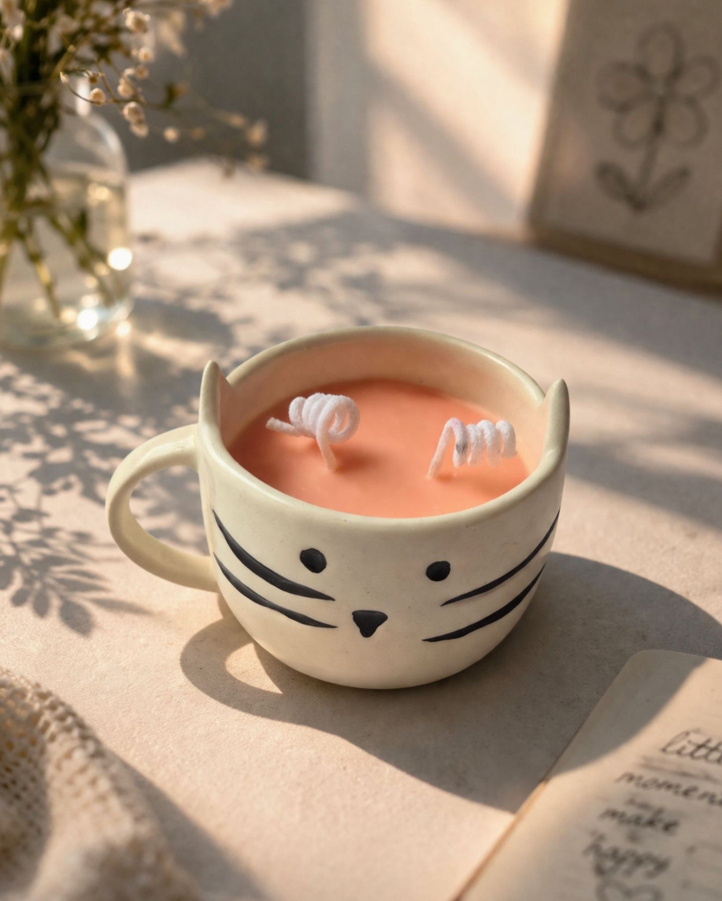 Kitty Cup Candle | Ceramic Cat Mug Candle