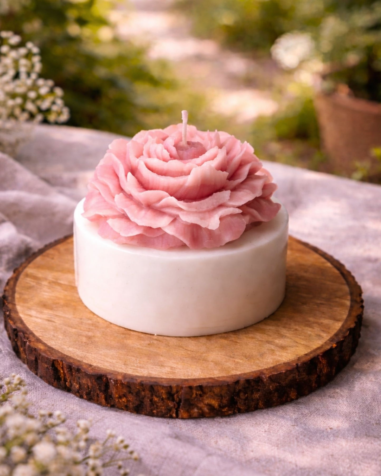 Blush Pink Peony Candle