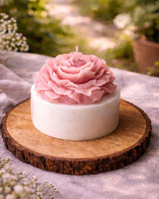 Blush Pink Peony Candle